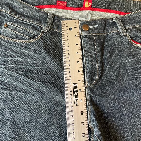 SASSON Women Skinny Leg Shuffle Jeans size 16 Blue Mid Rise Stretch - Picture 5 of 12